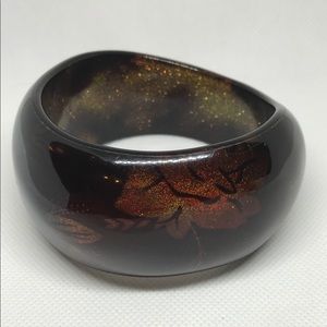 ASYMMETRICAL VTG GLITTER HEAVY BRACELET